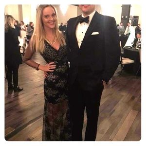 Lovers + Friends Black Gown